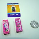 Super Impulse Micro Toy Box Series 1 - Lot of 3 BARBIE Dolls + Sticker