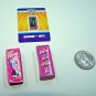 Super Impulse Micro Toy Box Series 1 - Lot of 3 BARBIE Dolls + Sticker