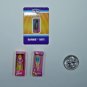 Super Impulse Micro Toy Box Series 1 - Lot of 3 BARBIE Dolls + Sticker