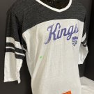 Fanatics Sacramento Kings Logo Purple NBA 3/4 Sleeve Woman's T-Shirt Sz Medium Original From US