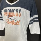 Fanatics Denver Broncos NFL 3/4 Sleeve T-shirt Womans Sz MED Original From US