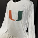 Fanatics Sport T-Shirt University of Miami NCAA Football Sz 3XL Long Sleeve Original From US