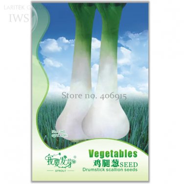 Rare Heirloom Green Drumstick Scallion Seeds, Original Pack, 30 seeds