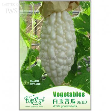 Rare White Balsam Pear Seeds Bitter Melon Bitter Gourd Seeds, Original Pack, 10 seeds