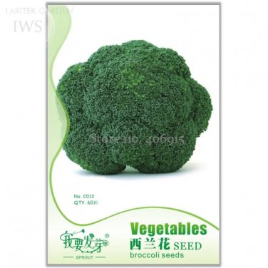 Rare Natural Organic Broccoli Vegetable Seeds, Original Pack, 60 seeds
