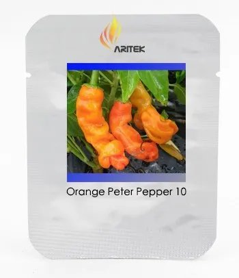 Rare Fresh Orange Peter Penis Chili Pepper Organic Seeds, Professional Pack, 10 Seeds