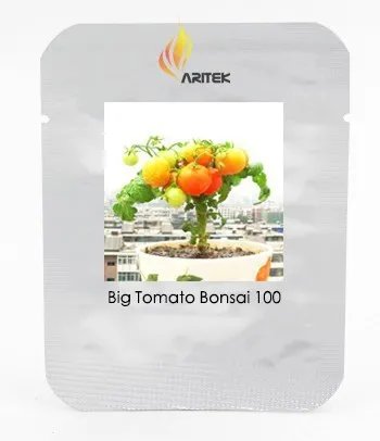 Rare Bonsai Middle Dwarf Yellow Tomato Organic Seeds, Professional Pack, 100 Seeds