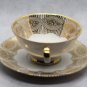 Set of 2 Antique Hand painted German Gareis, Kuhnl & Co Bavaria Porcelain Bone China Cup and Saucer