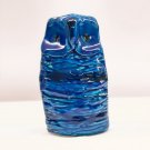 Bitossi Pottery Rimini Blu Aldo Londi Italian Blue Glazed Ceramic Owl