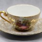 Antique Hlottenhof Bavaria Germany Porcelain Bone China Cup and Saucer 1928