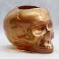 Kosta Boda Skull Copper Candle Holde Crystal Glass Swedish Scandinavian Design