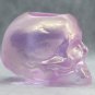 Kosta Boda Still Life Skull Pink Candle Holde Crystal Glass Swedish Scandinavian Design