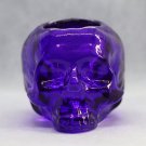 Kosta Boda Still Life Skull Lilac Candle Holde Crystal Glass Swedish Scandinavian Design