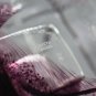 Kosta Boda Brick Candle Holde Lantern Crystal Purple Glass Swedish Scandinavian Design