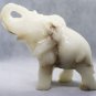 Vintage Carved Stone Large Elephant Figurine Statuette