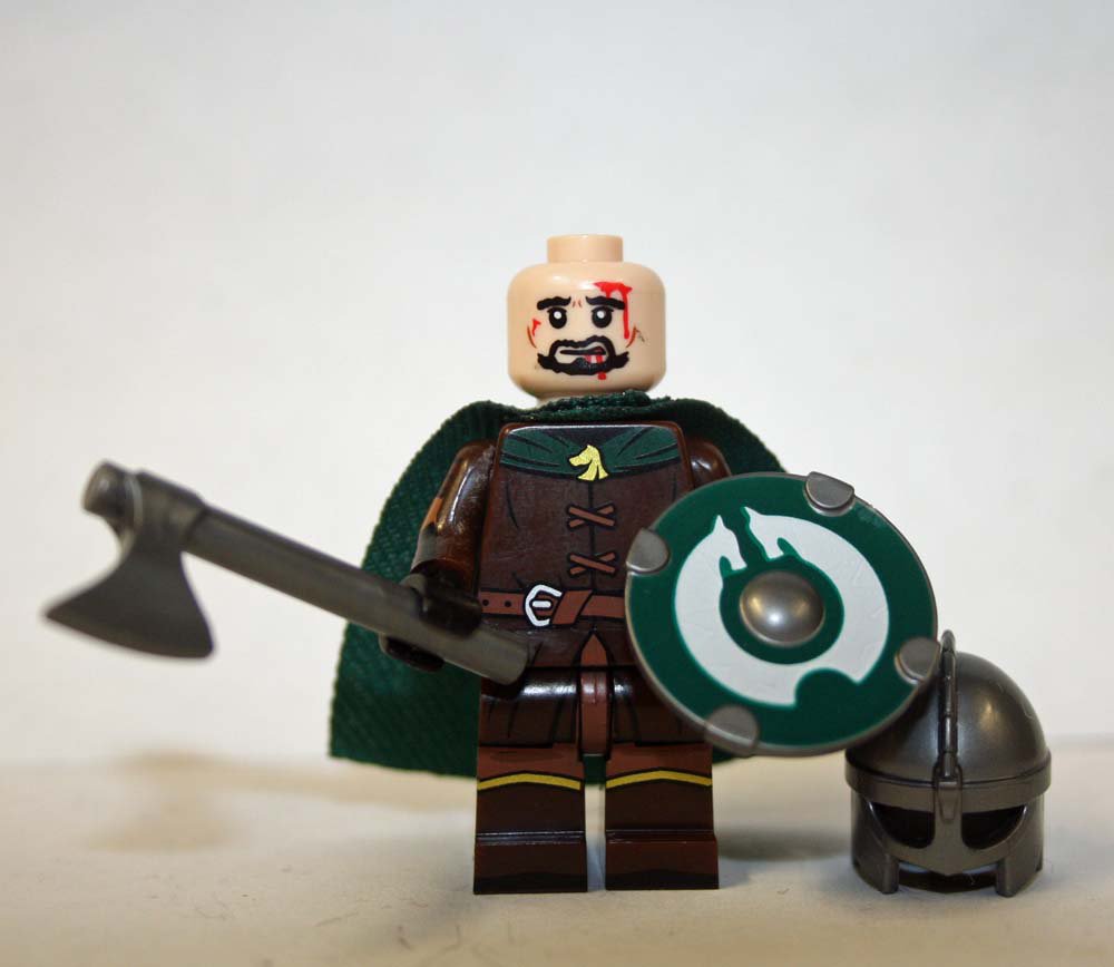 Rohan Knight with Axe soldier Castle army LOTR Hobbit Custom Minifigure ...
