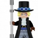 DY627 Anime Cartoon Bricks ONE PIECE Roronoa Zoro Sabo Mini Puzzle