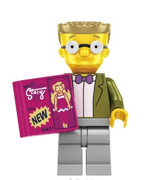 TV Show Anime Character The Simpsons Smithers SP125 Minifigure Accessories Mini Action Figures