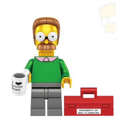 TV Show Anime Character The Simpsons Flender SP113 Minifigure Accessories Mini Action Figures