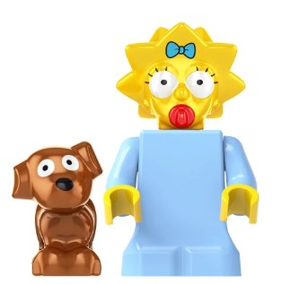 TV Show Anime Character The Simpsons Maggie SP126 Minifigure Accessories Mini Action Figures