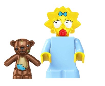 TV Show Anime Character The Simpsons Maggie SP127 Minifigure Accessories Mini Action Figures