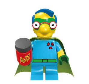TV Show Anime Character The Simpsons Pronton Milhouse KF519 Minifigure Accessories Mini Action