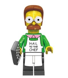 TV Show Anime Character The Simpsons Flanders KF522 Minifigure Accessories Mini Action