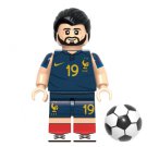 World Cup Football Players Building Blocks Benzema G0018 Minifigure Accessories Mini Action