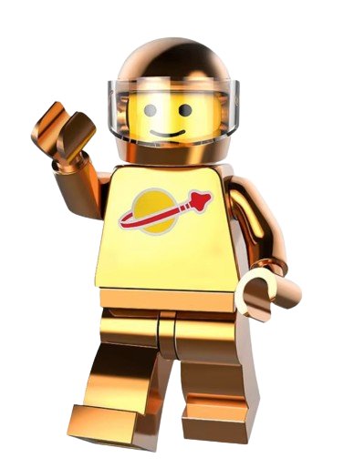 Building Blocks Chrome Golden Series Astronaut PG1139 Custom Minifigure Toy For Gift