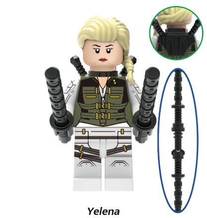 Building Blocks Bricks Yelena Taskmaster Black Widow Iron XH1517 Minifigure Toy For Gift