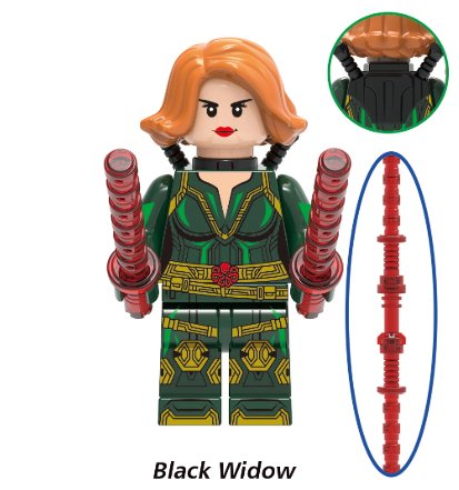 Building Blocks Bricks Yelena Taskmaster Black Widow Iron XH1524 Minifigure Toy For Gift