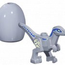 Dinosaur Bricks Building Blocks Silver and Brown Ankylosaurus 6666-3 Minifigure Toy For Gift