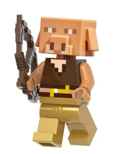 Game Mine Craft Crystal Golden Knight Piglin GH0232 Minifigure Toy For Gift Action Figures