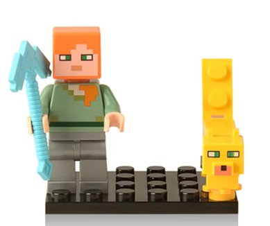 Mine Craft Steve Alex Agent NPC Building Blocks XH358 Minifigure Toy For Gift Action Figures