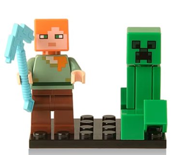 Mine Craft Steve Alex Agent NPC Building Blocks XH360 Minifigure Toy For Gift Action Figures