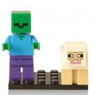 Mine Craft Steve Alex Agent NPC Building Blocks XH362 Minifigure Toy For Gift Action Figures