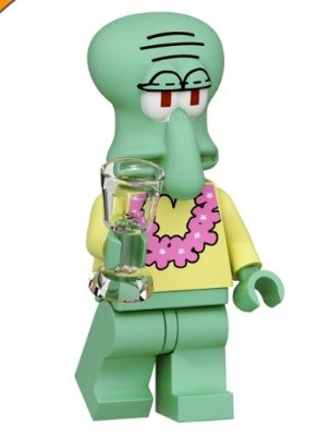 Spongebob Snail Seastar Sponge Squirrel FL016 Minifigure Toy Gift Action Figures