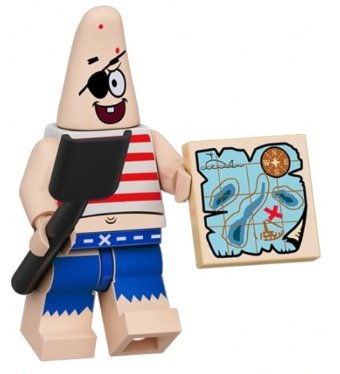 Spongebob Snail Seastar Sponge Squirrel FL009 Minifigure Toy Gift Action Figures