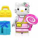 KF1753 Cartoon Series Mini Building Blocks Hello Kitty Minifigure Toy Gift Action Figures