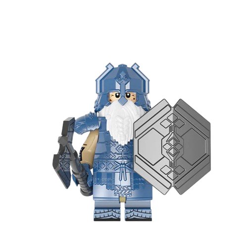 XP417 Dwarf Series Blue Mine Diamond-Shaped Solitary Mountain Armor Dwarf Minifigure Toy Gift