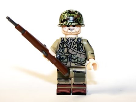 101st Airborne Paratrooper WW2 Army Band of Brothers Garand Minifigure US Seller