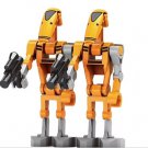 Battle Droid pack of 2 Orange Star Wars Minifigure US Seller