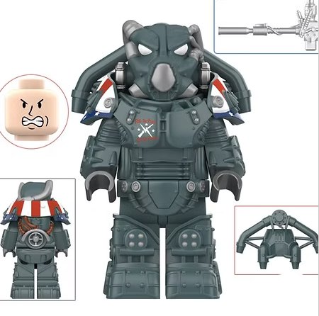 Mech Armor Fallout Video Game TV Show Minifigure US Seller
