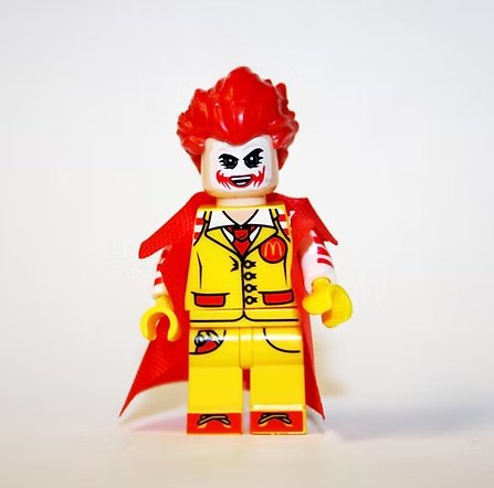 Joker Ronald McDonald Batman V3 Minifigure US Seller