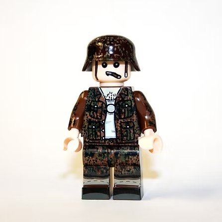 German Soldier With cigar Pea Dot Camo WW2 Army Minifigure US Seller