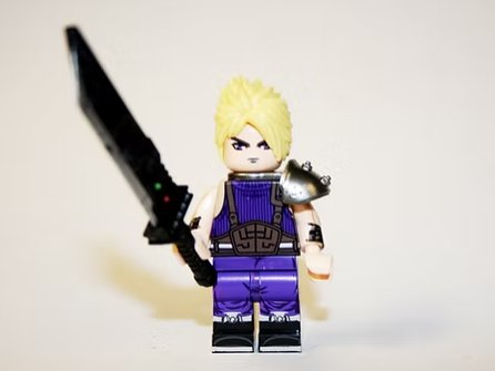 Cloud Strife Final Fantasy 7 Video Game Purple Minifigure US Seller