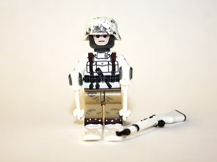 Gebirgsj&Atilde;&curren;ger Ski Troop German WW2 Mountain Army Minifigure US Seller