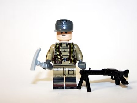 Gebirgsj&Atilde;&curren;ger with MG German WW2 Mountain Army Minifigure US Seller