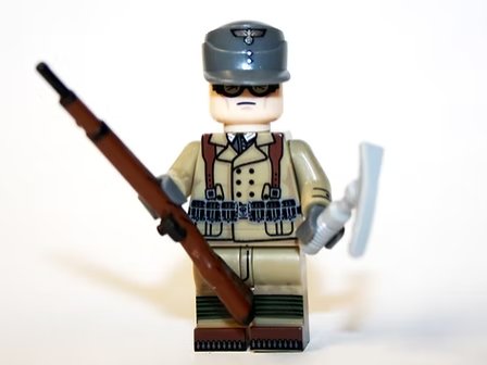 Gebirgsj&Atilde;&curren;ger with Mauser German WW2 Mountain Army Minifigure US Seller