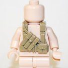 Tactical Vest with Mag Pouches Grenade Tan Minifigure US Seller